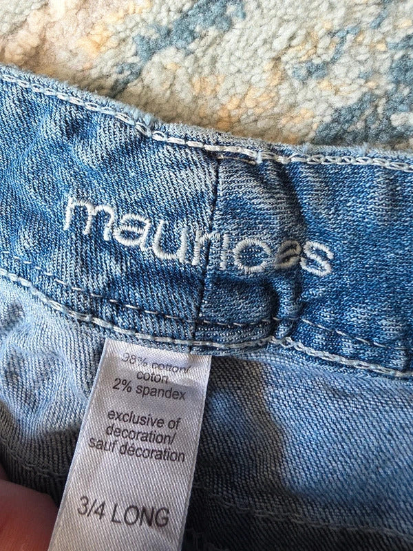 Maurices Ultra Low Rise Bootcut Vintage Y2K Jeans UK Size 6/8 Tall