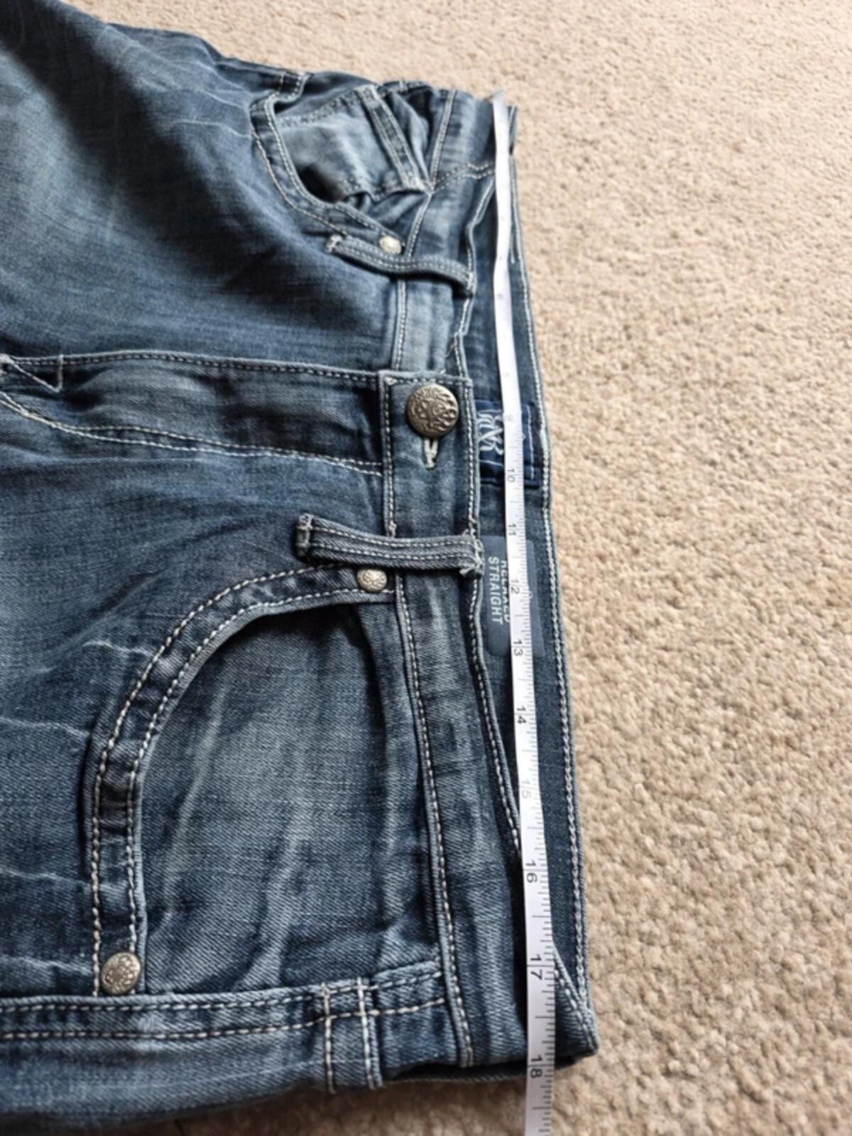Vintage Y2K Rock & Republic High Rise Relaxed Straight Jeans UK Size 16