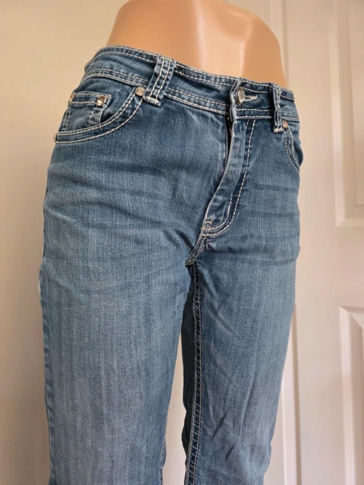 Vintage Y2K Reba Mid Rise Straight Leg Jeans UK Size 10