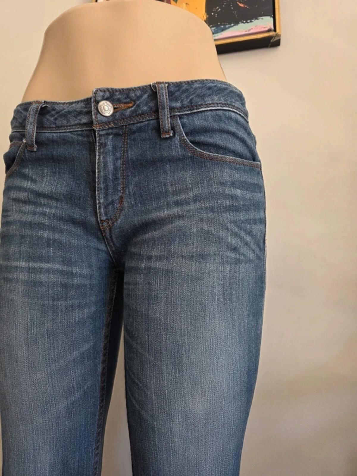 Vintage Y2K Japanese Mid Rise Cropped Jeans UK Size 8