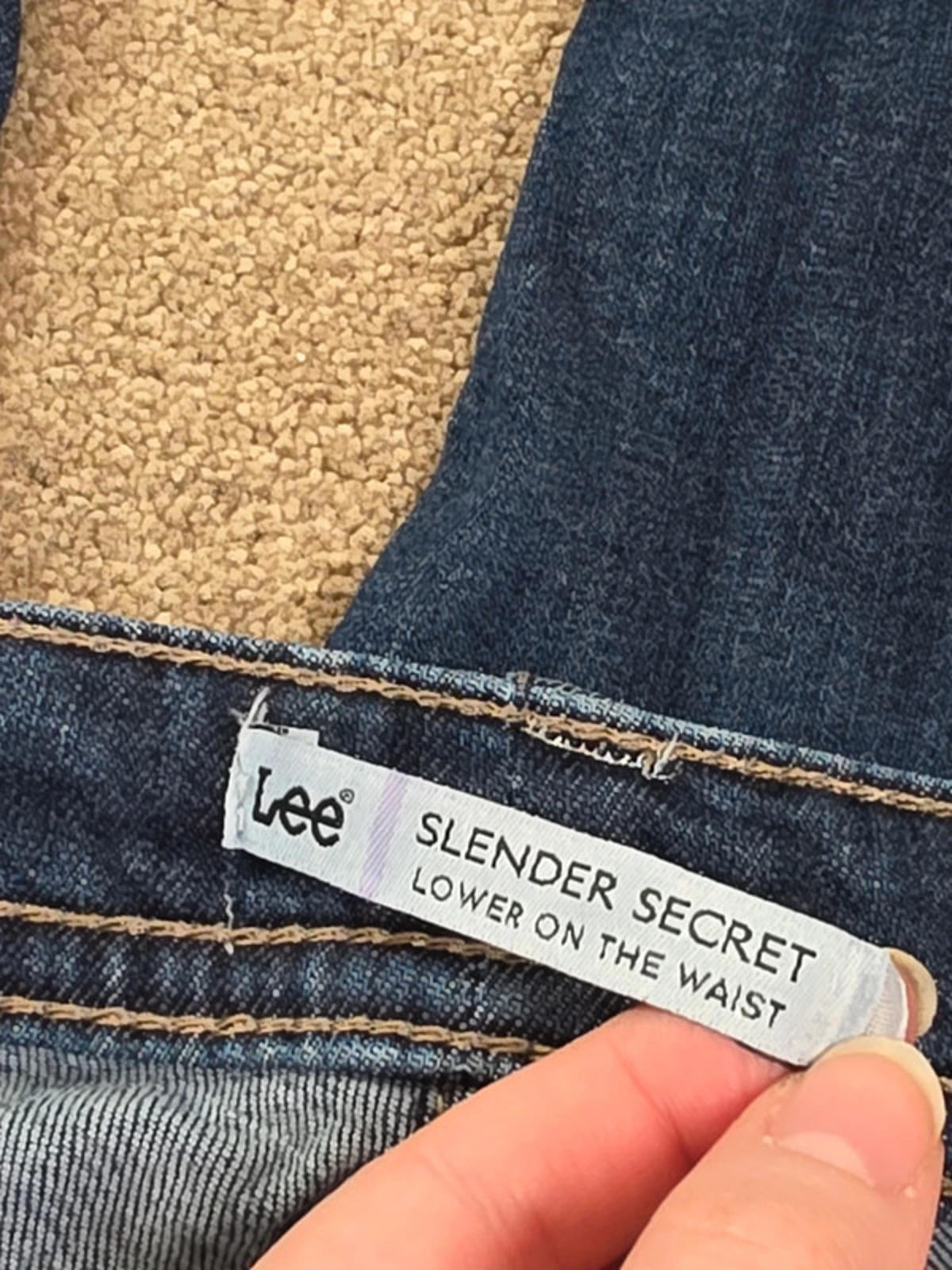 Vintage Y2K Lee Slender Secret Mid Rise Bootcut Jeans UK Size 20