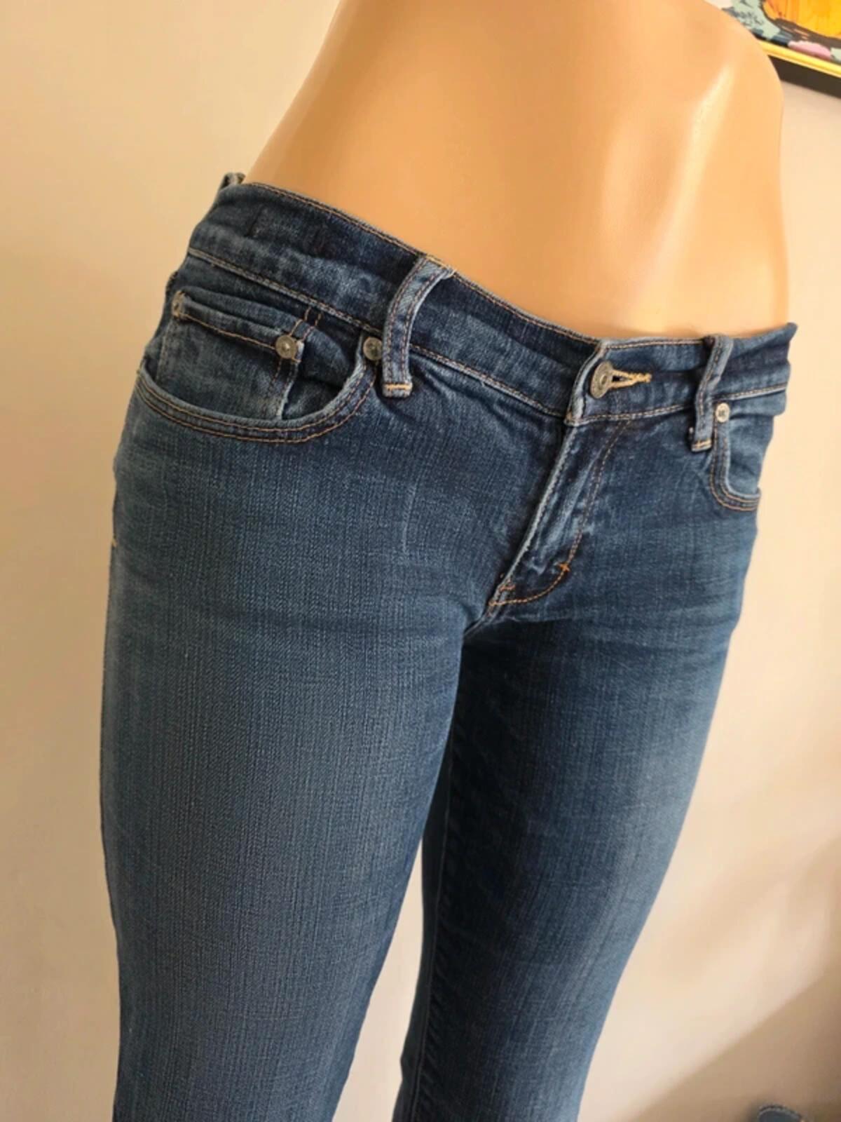 Vintage Y2K Abercrombie & Fitch ultra low rise bootcut jeans UK 8