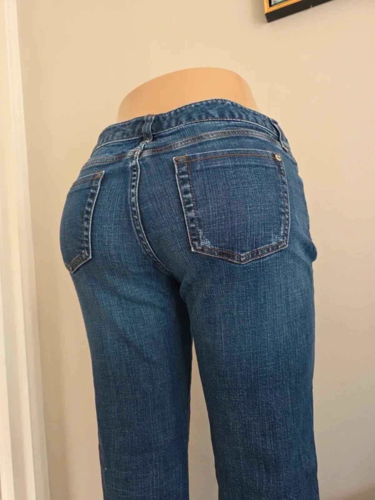 Vintage Y2K Banana Republic Low Rise Bootcut Jeans UK Size 8 Petite