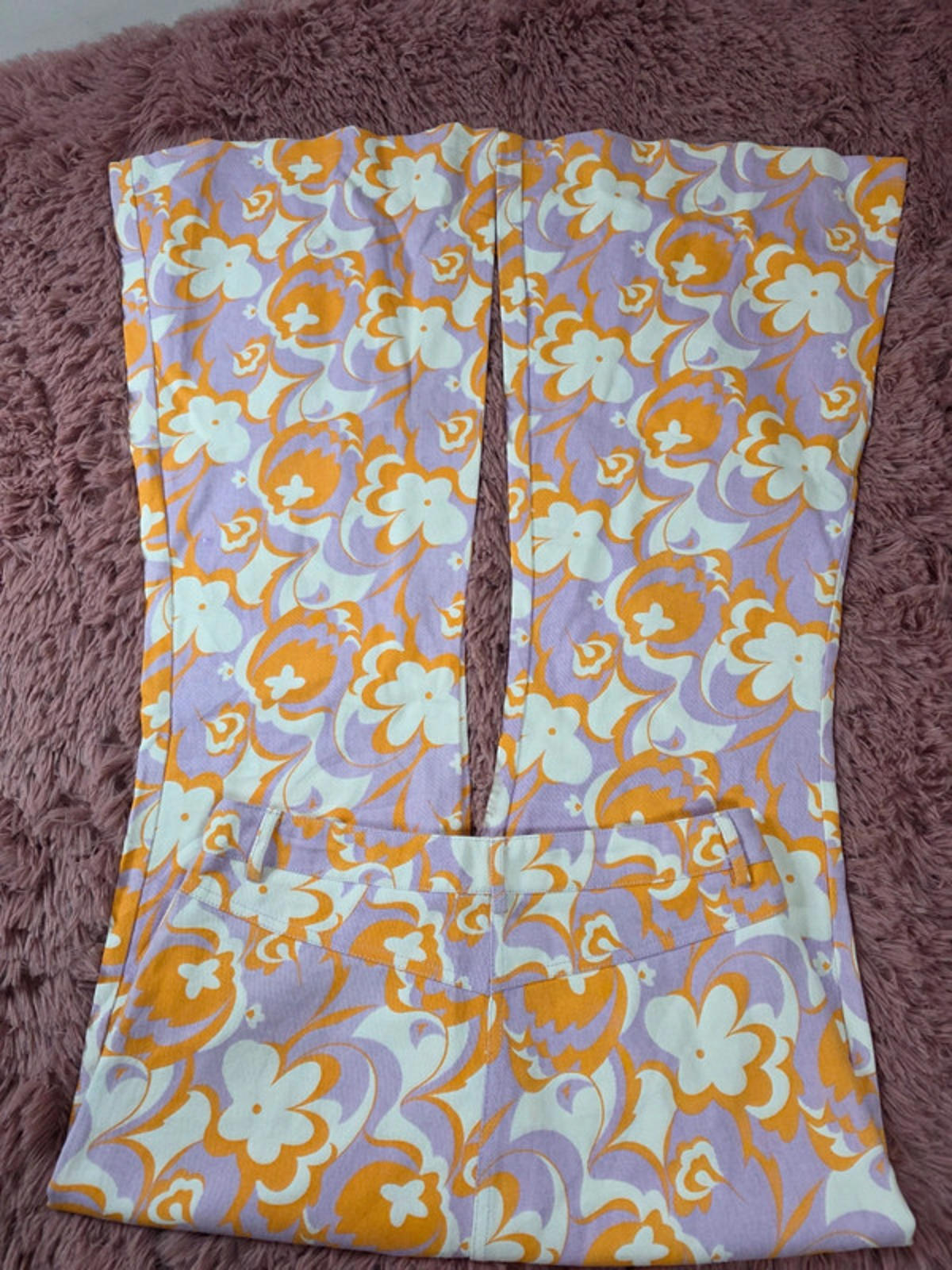 Princess Polly Floral Flared High Rise Trousers UK size 8/10