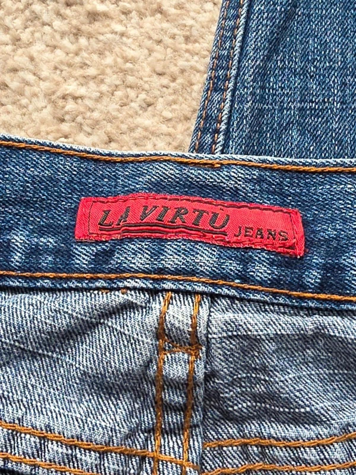 Y2K La Virtu Mid Rise Bootcut Jeans UK Size 10 Tall