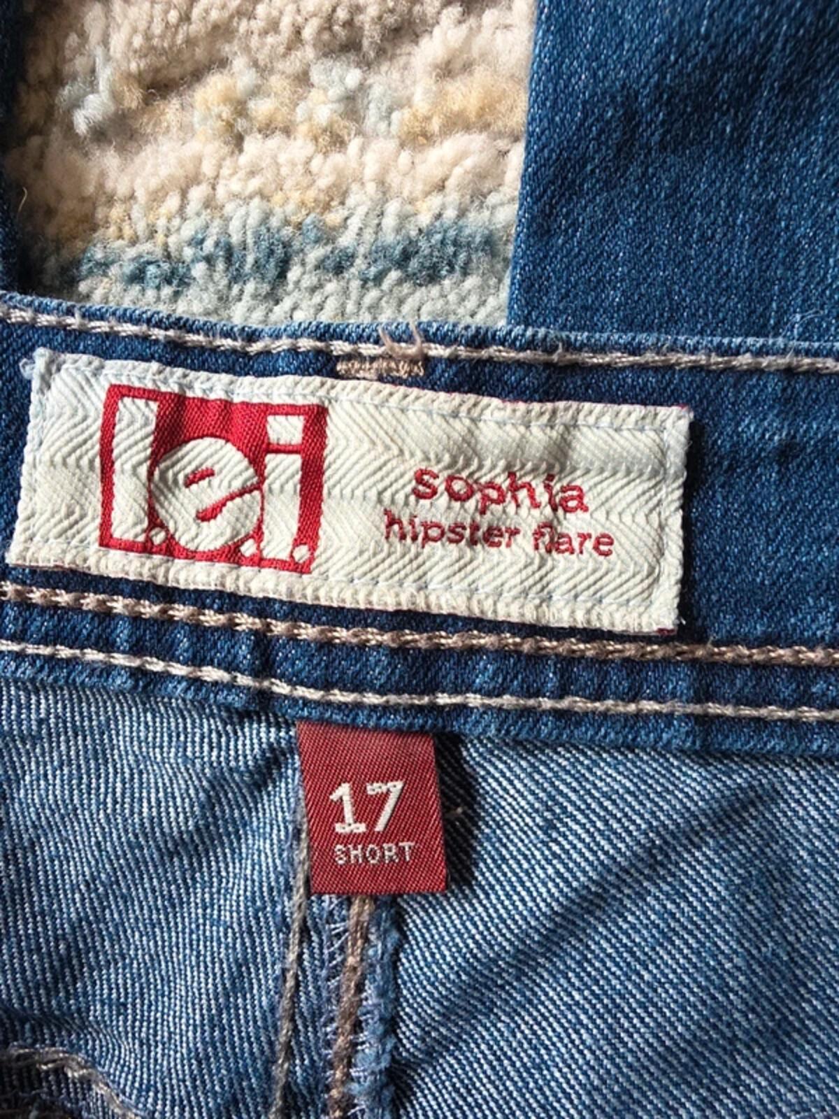 L.E.I Mid Rise Flared Vintage Y2K Jeans UK Size 18 Petite