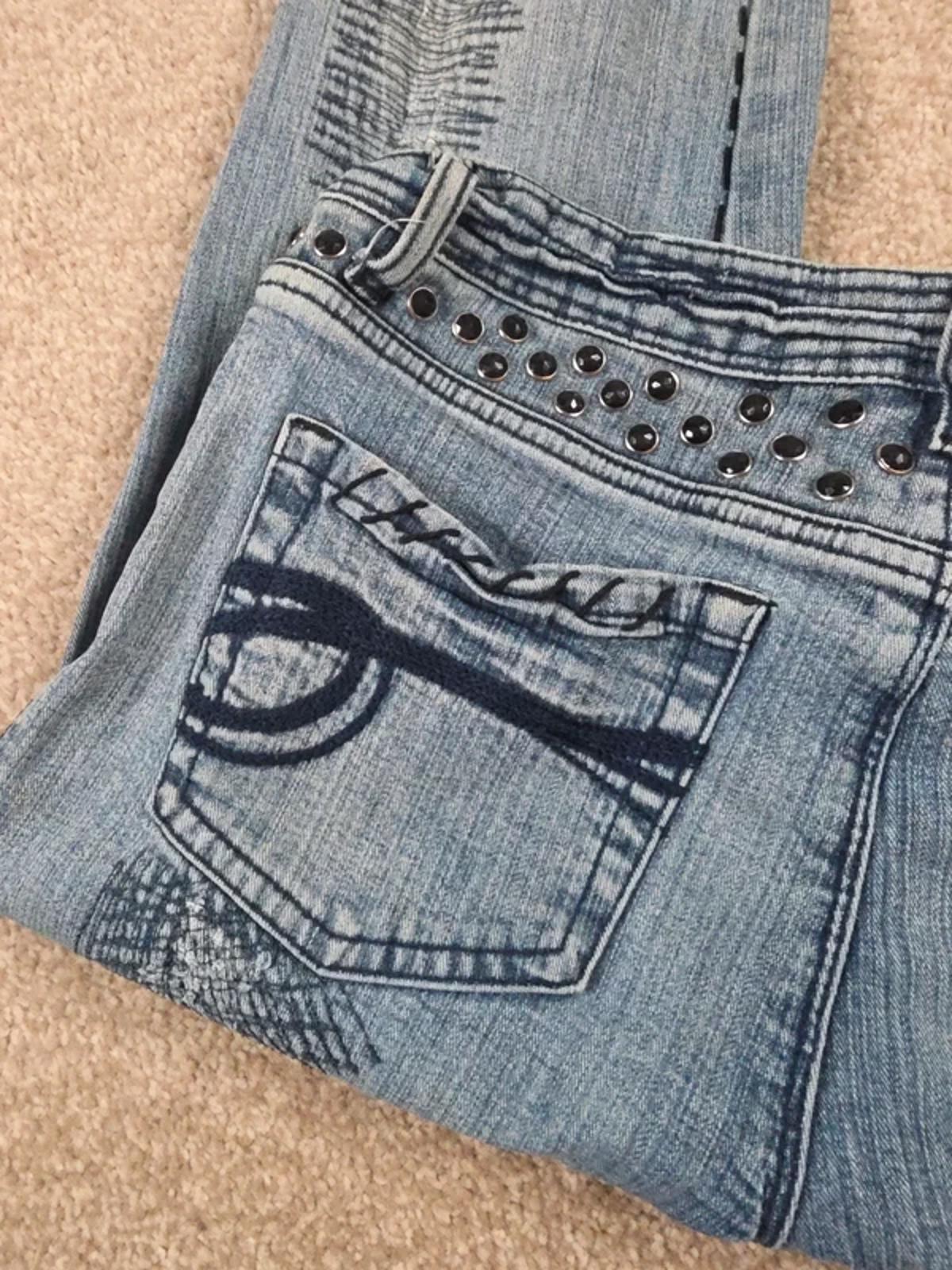 Y2K Foxy Low Rise Bootcut Jeans UK Size 10