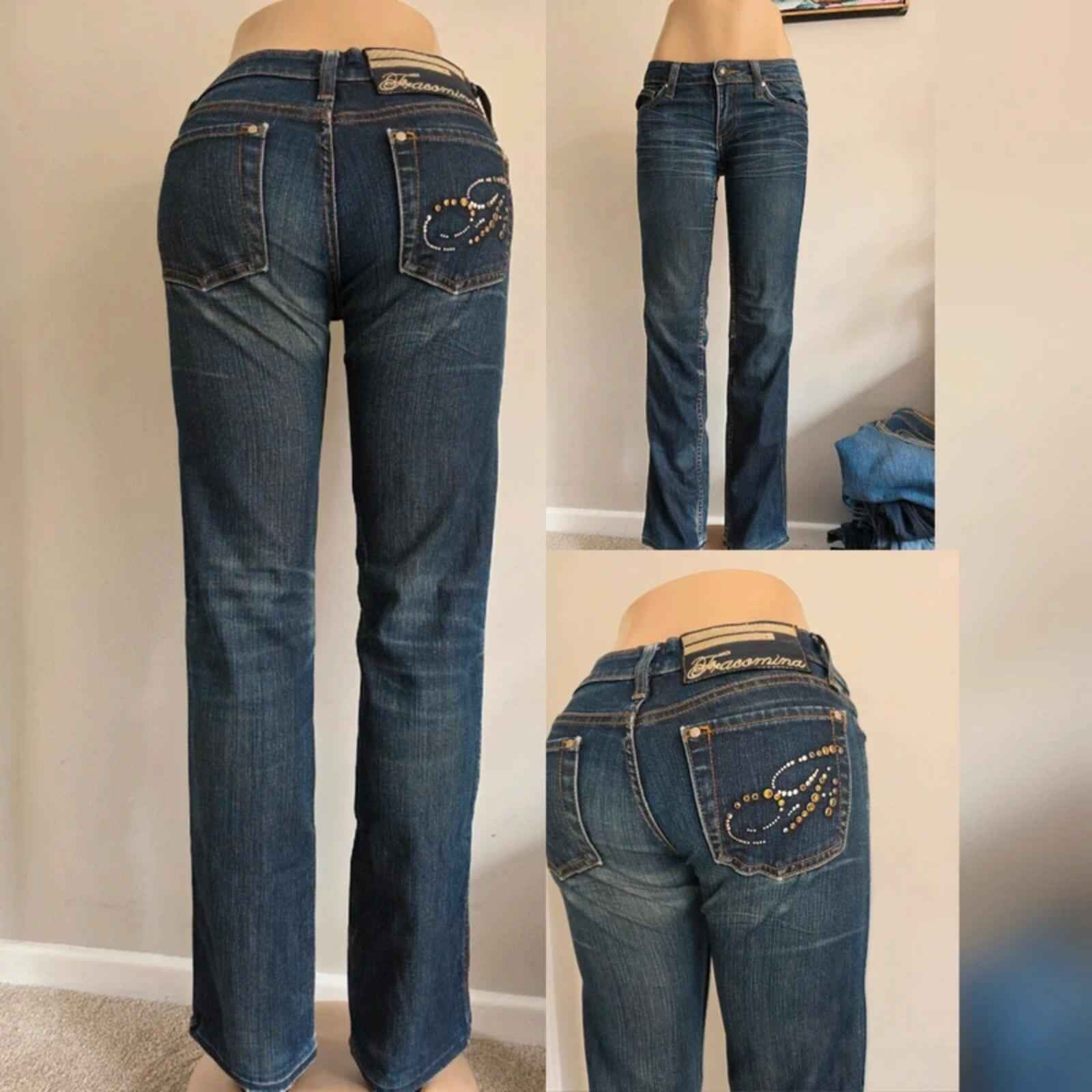 Fracomina Low Rise Straight Jeans UK Size 8
