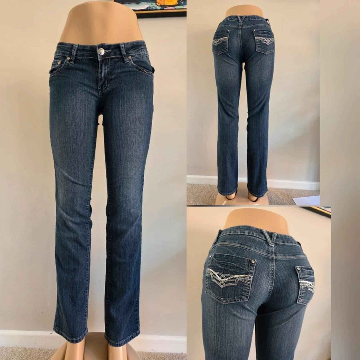 5ive Low Rise Bootcut Jeans UK Size 6