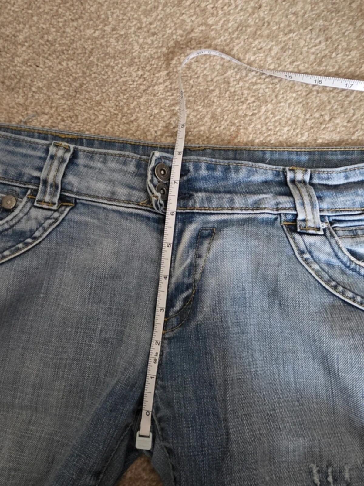 Vintage Y2K 2 Elles Low Rise Flared Jeans UK Size 12 Tall