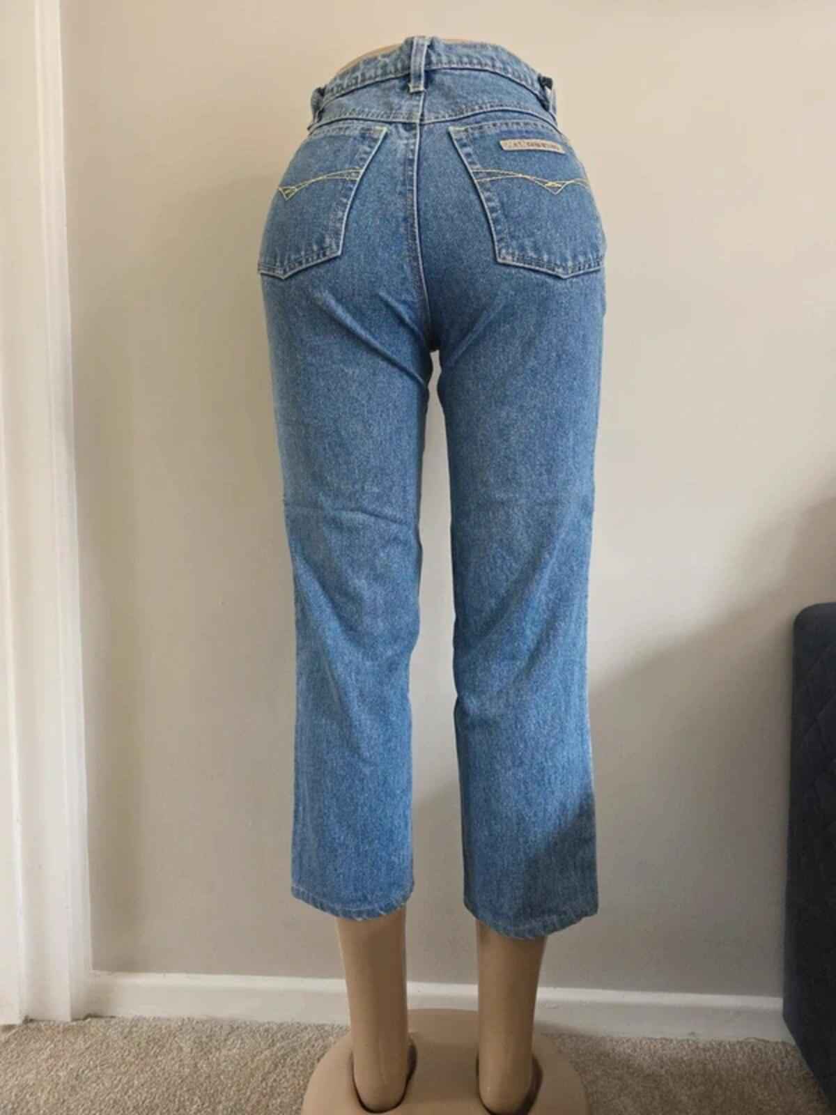 B&K High Rise Capri Vintage Y2K Jeans UK Size 6