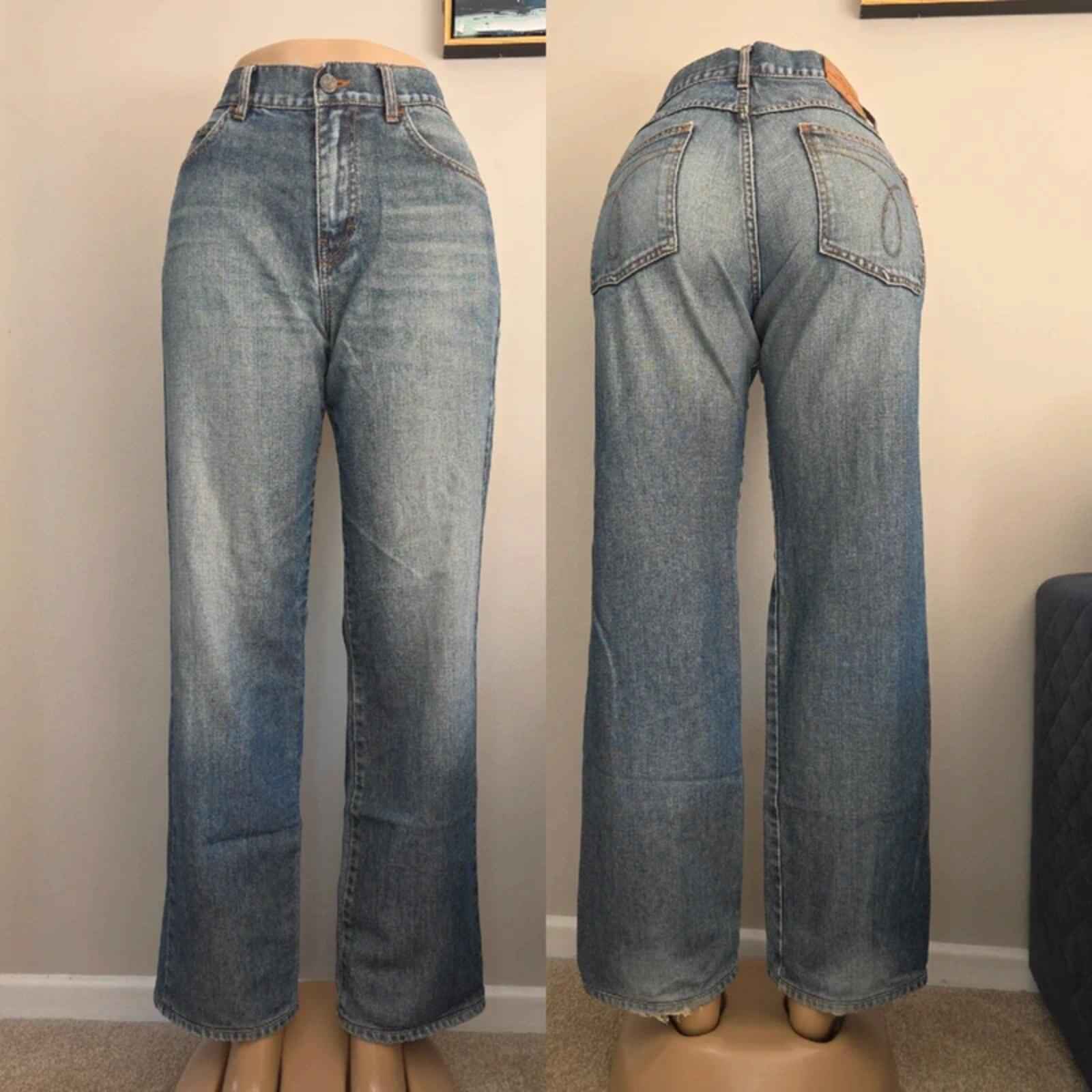 Calvin Klein High Rise Baggy Vintage Y2K Jeans UK Size 12/14 Tall