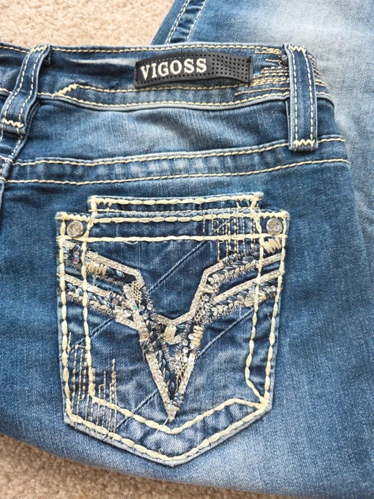 Vintage Y2K Low Rise Vigoss Capri Jeans – UK Size 10