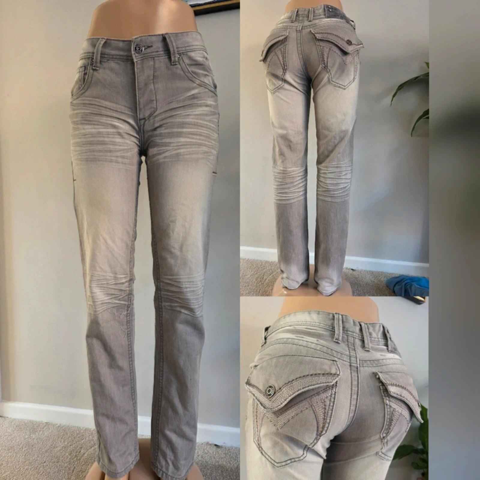 Vintage Y2K Fadnoble Mid Rise Straight Leg Jeans UK Size 12