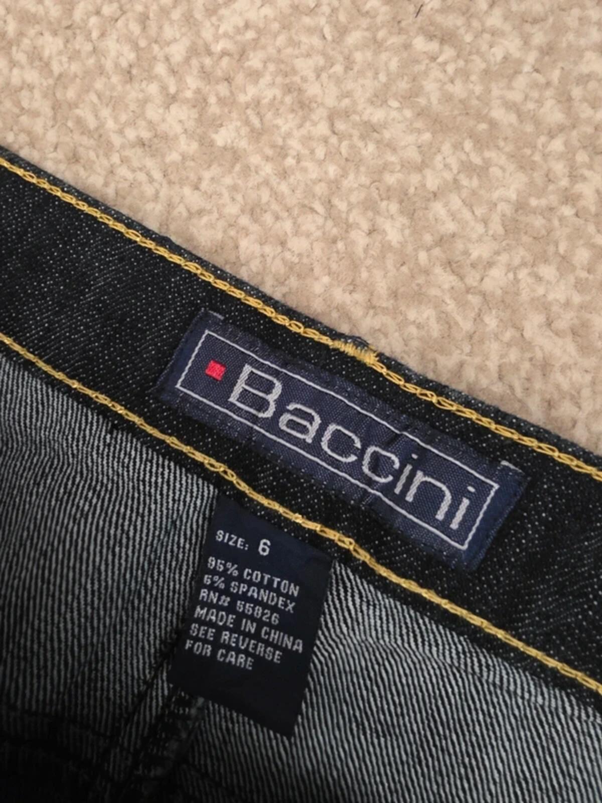 Baccini Mid Rise Wide Leg Vintage Y2K Jeans UK Size 12