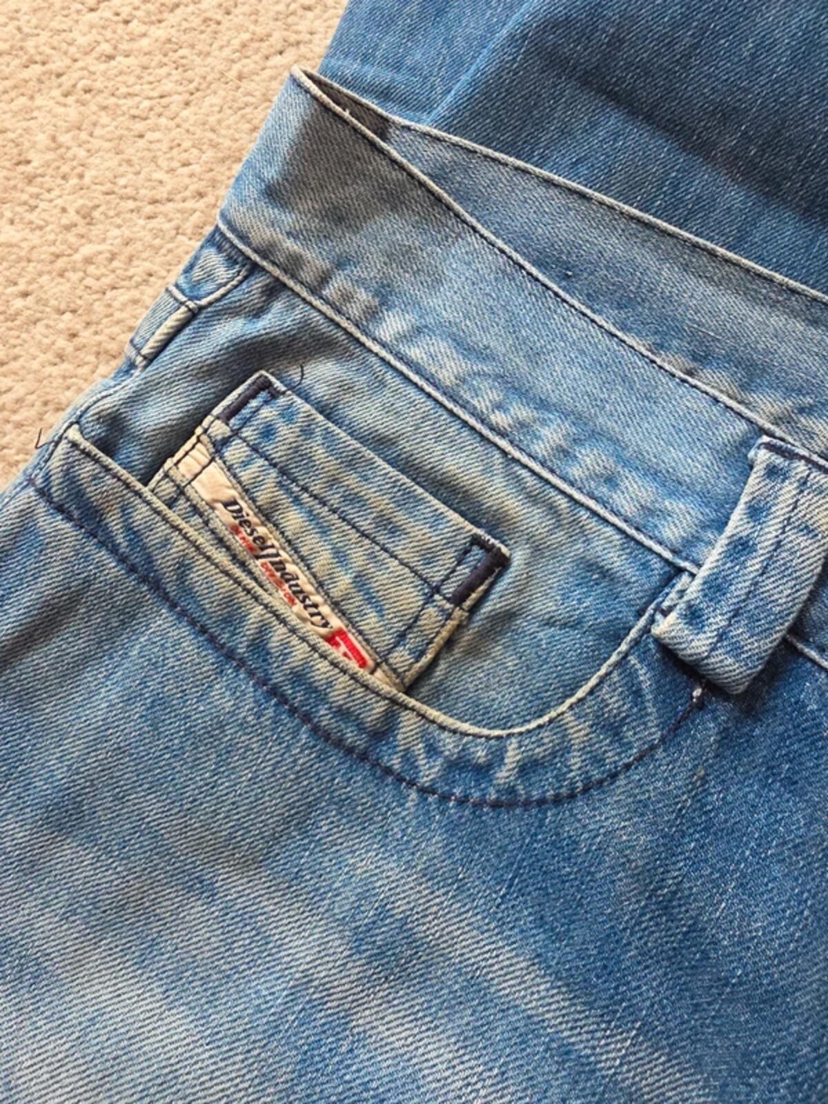Diesel High Rise Wide Leg Vintage Y2K Jeans UK Size 12/14 Tall