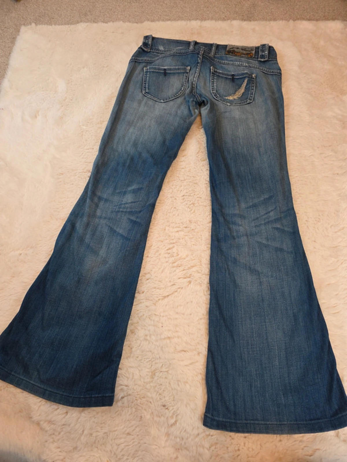 Vintage Y2K Pepe Jeans Low Rise Flared Jeans UK Size 12