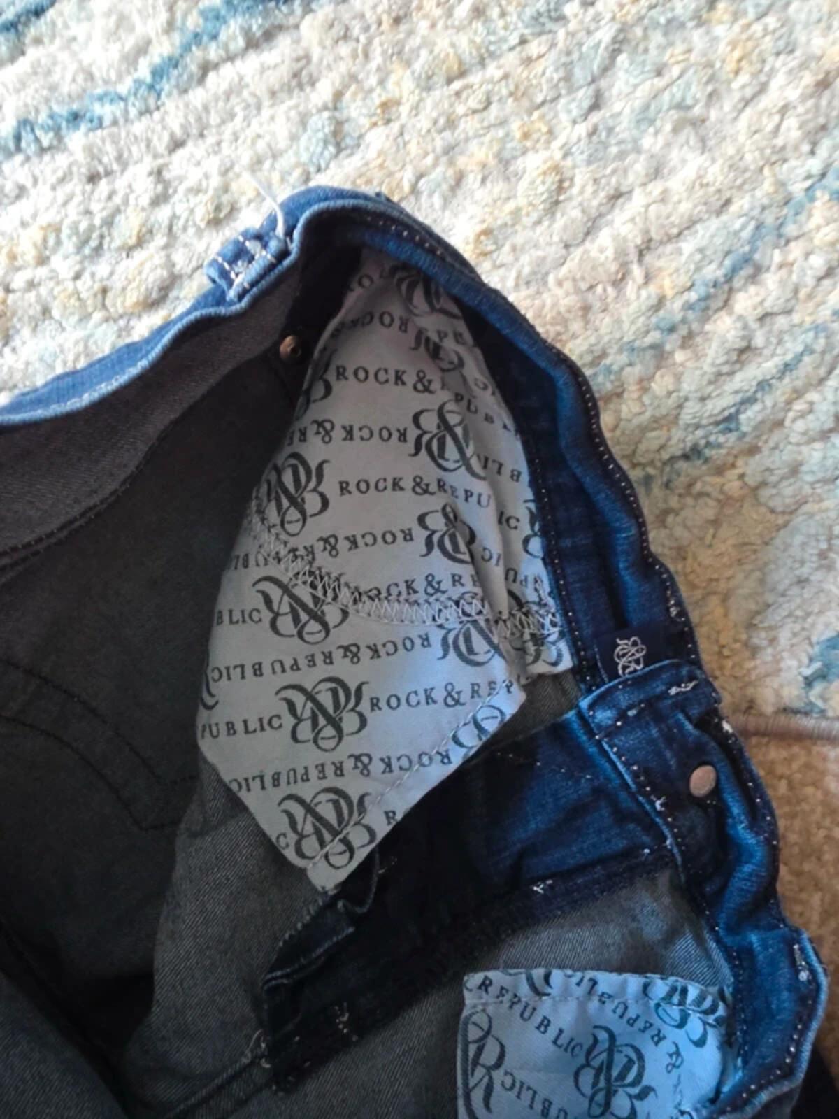 Rock & Republic Low Rise Bootcut Vintage Y2K Jeans UK Size 6