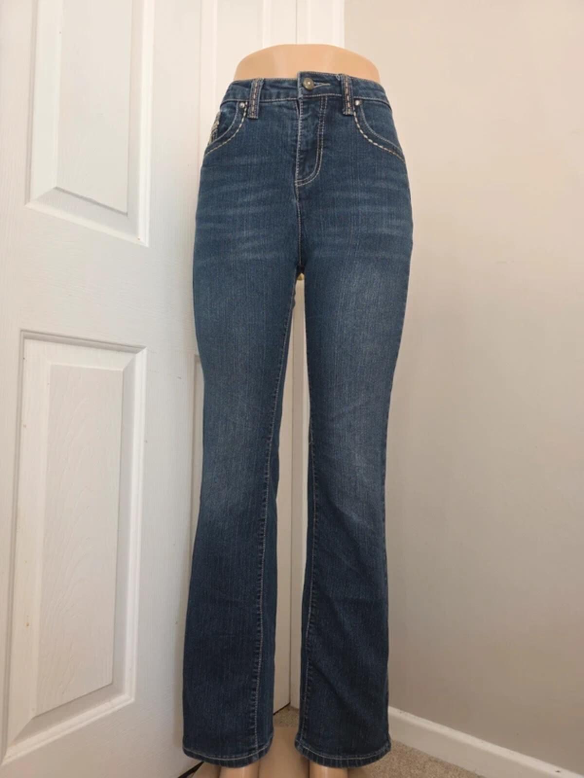 CHO Premium Mid Rise Baby Bootcut Jeans UK Size 10