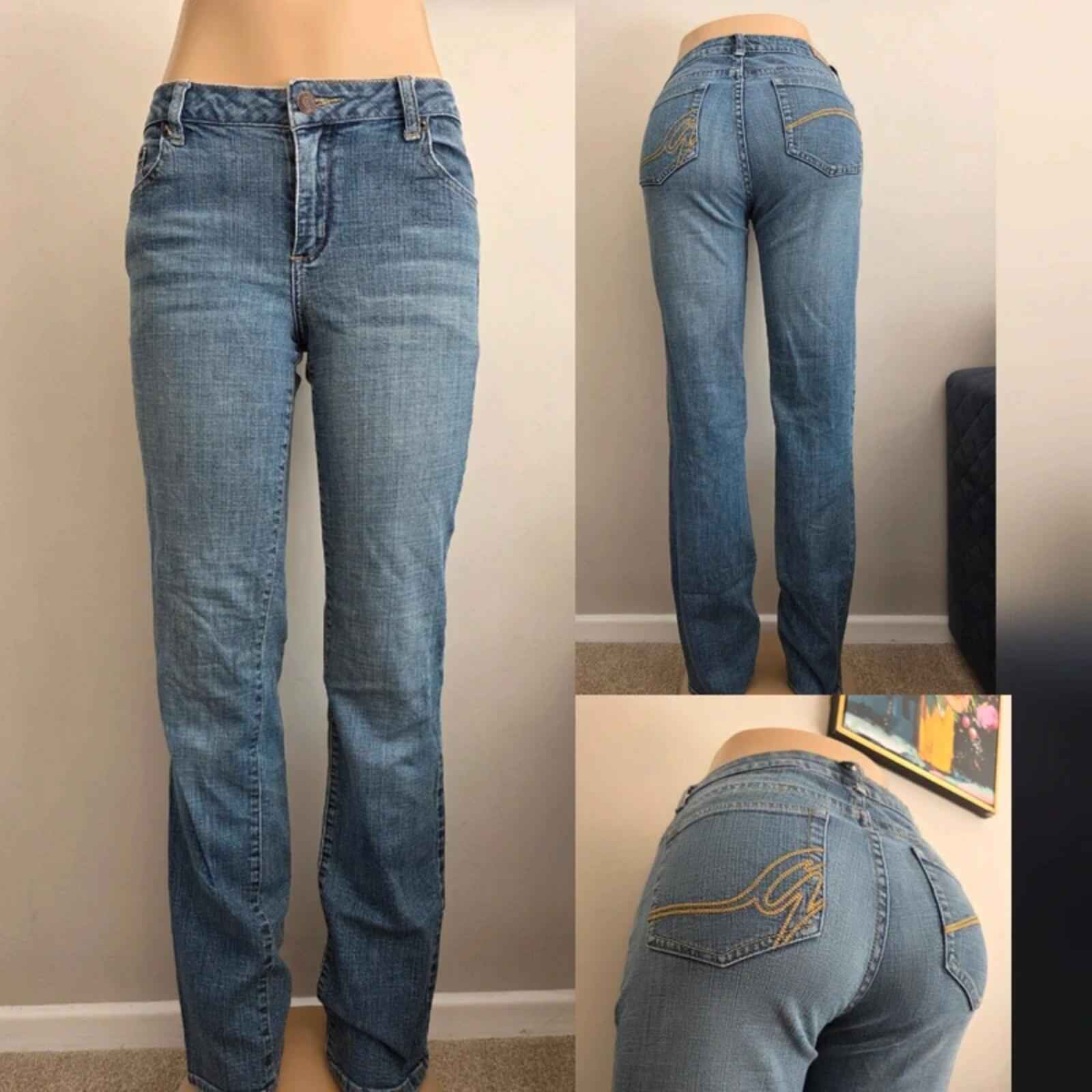 Garage Mid Rise Straight Vintage Y2K Jeans UK Size 12/14 Tall