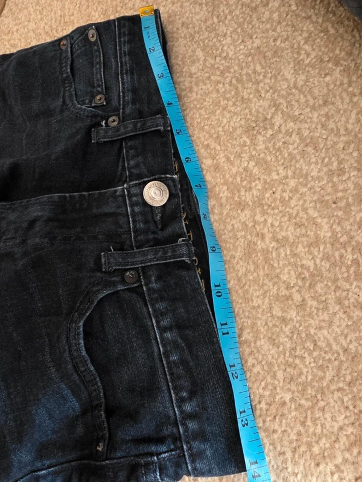 Vintage Y2K American Eagle Mid Rise Straight Jeans UK Size 6 petite