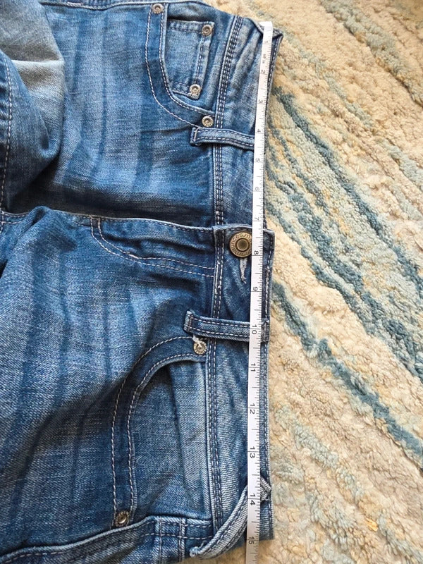Maurices Low Rise Baby Bootcut Vintage Y2K Jeans UK Size 8