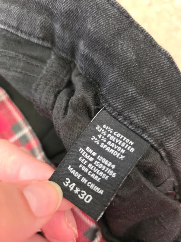 HT Denim Stinger Mid Rise Skinny Cargo Jeans UK Size 10/12