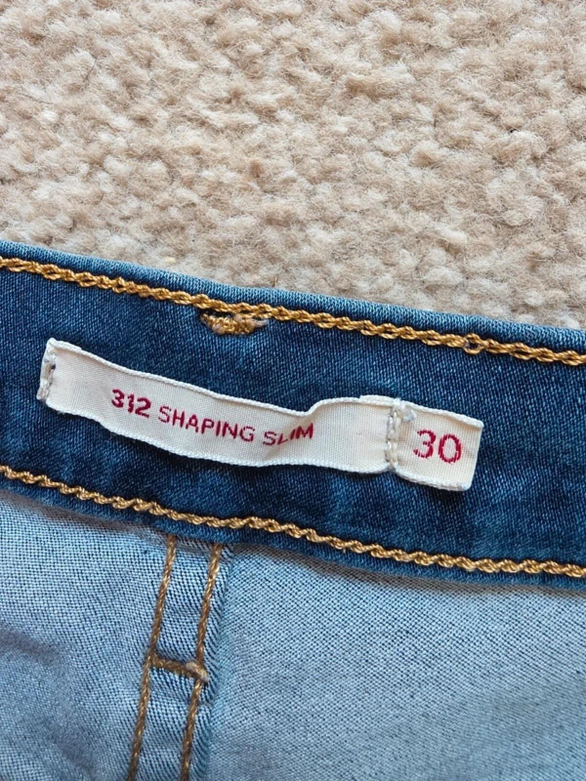Levi's Vintage Y2K Mid Rise Slim Distressed Jeans UK Size 12