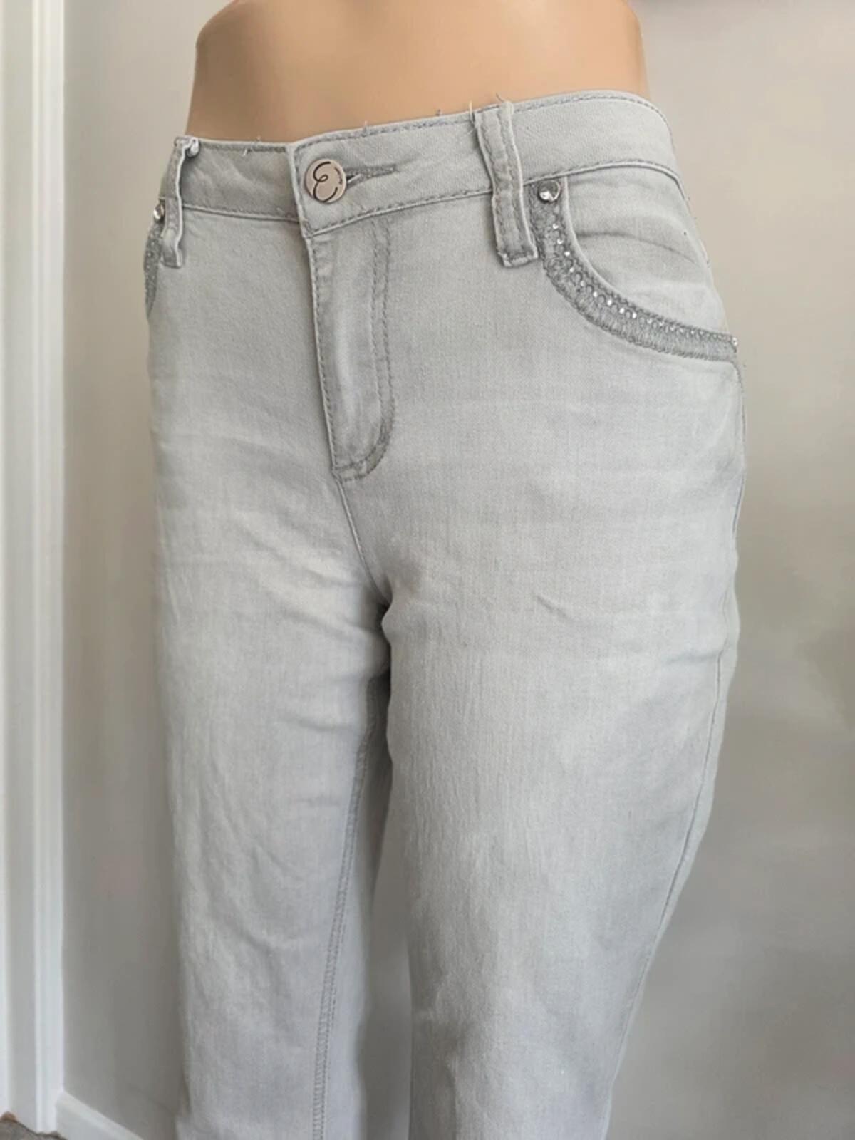 Vintage Y2K Earl Jeans Mid Rise Embroidered Bootcut Jeans UK Size 14