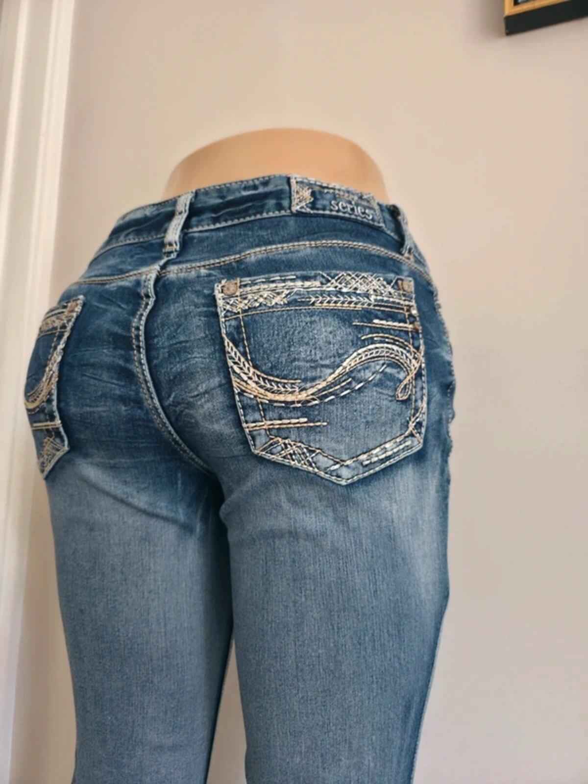 Amethyst Mid Rise Bootcut Vintage Y2K Jeans UK Size 10 Petite