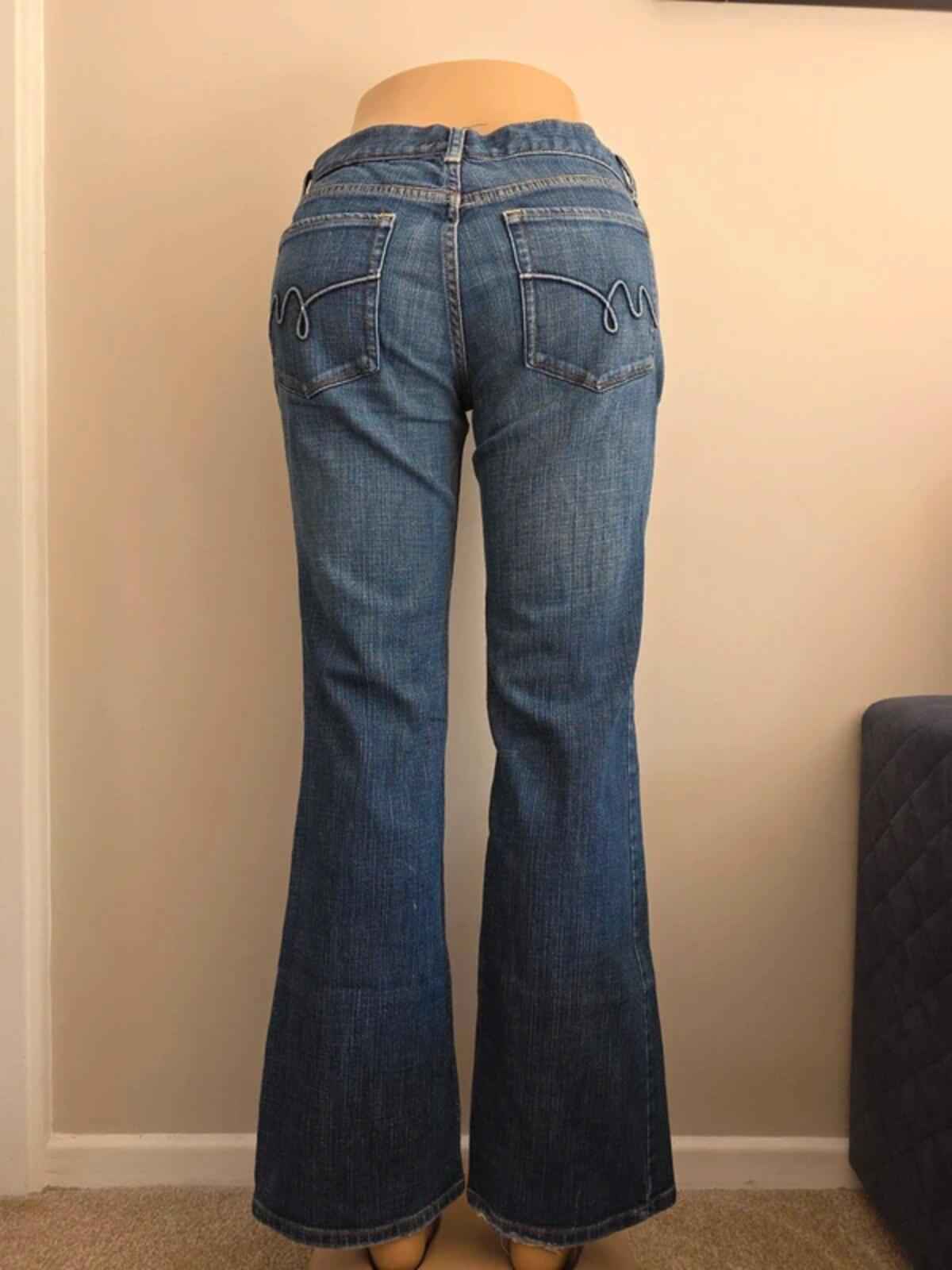 Mossimo Low Rise Loose Bootcut Vintage Y2K Jeans UK Size 10/12