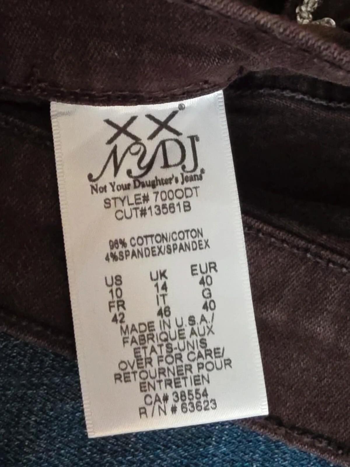 NYDJ Mid Rise Flared Vintage Y2K Jeans UK Size 12