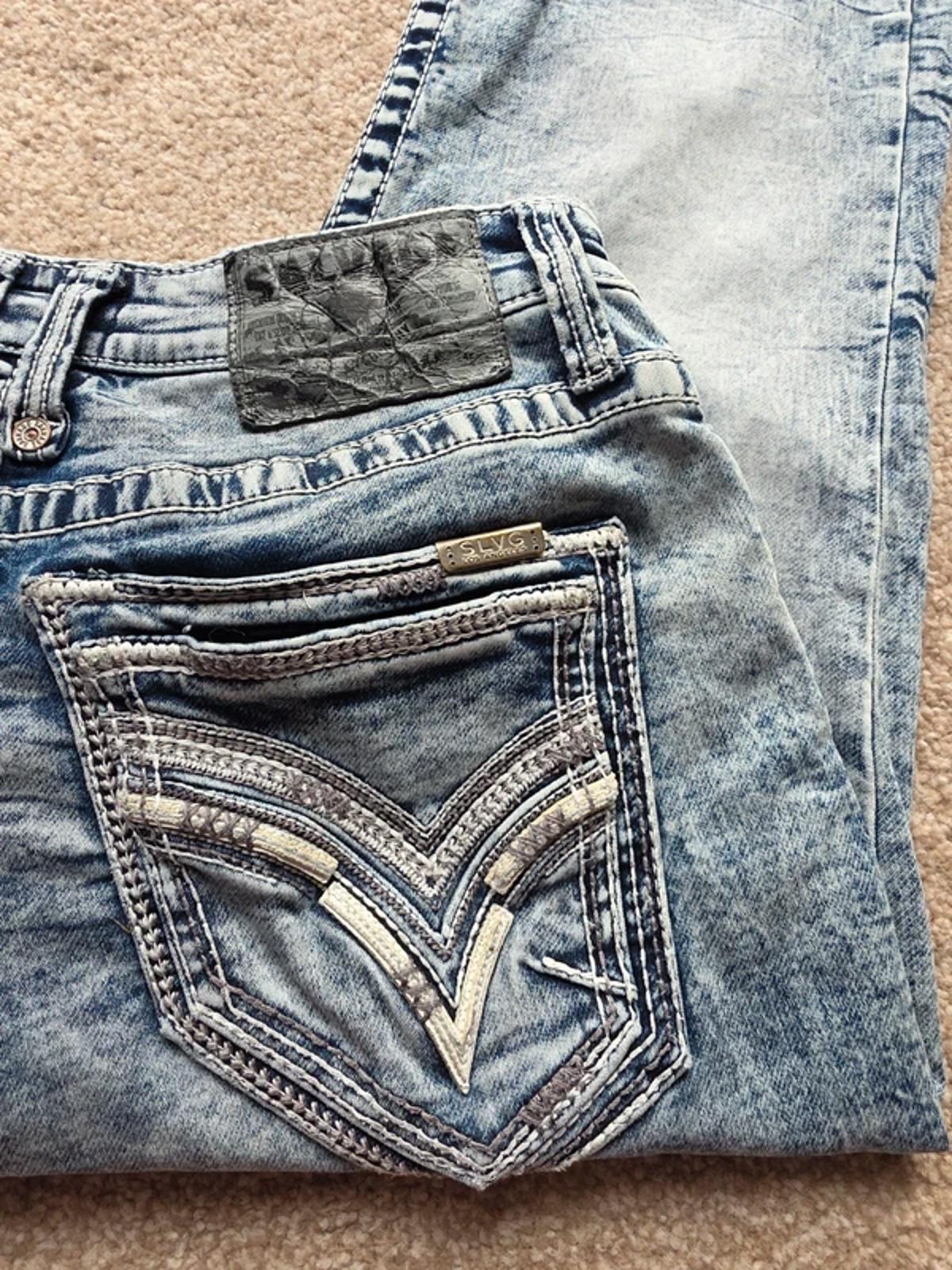 Y2K Salvage Mayhem Boot Mid Rise Bootcut Jeans UK Size 10 .
