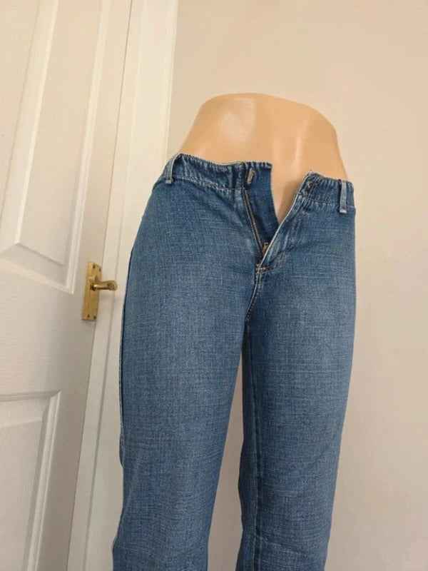 Guess Mid Rise Flared Vintage Y2K Jeans UK Size 6/8 Tall