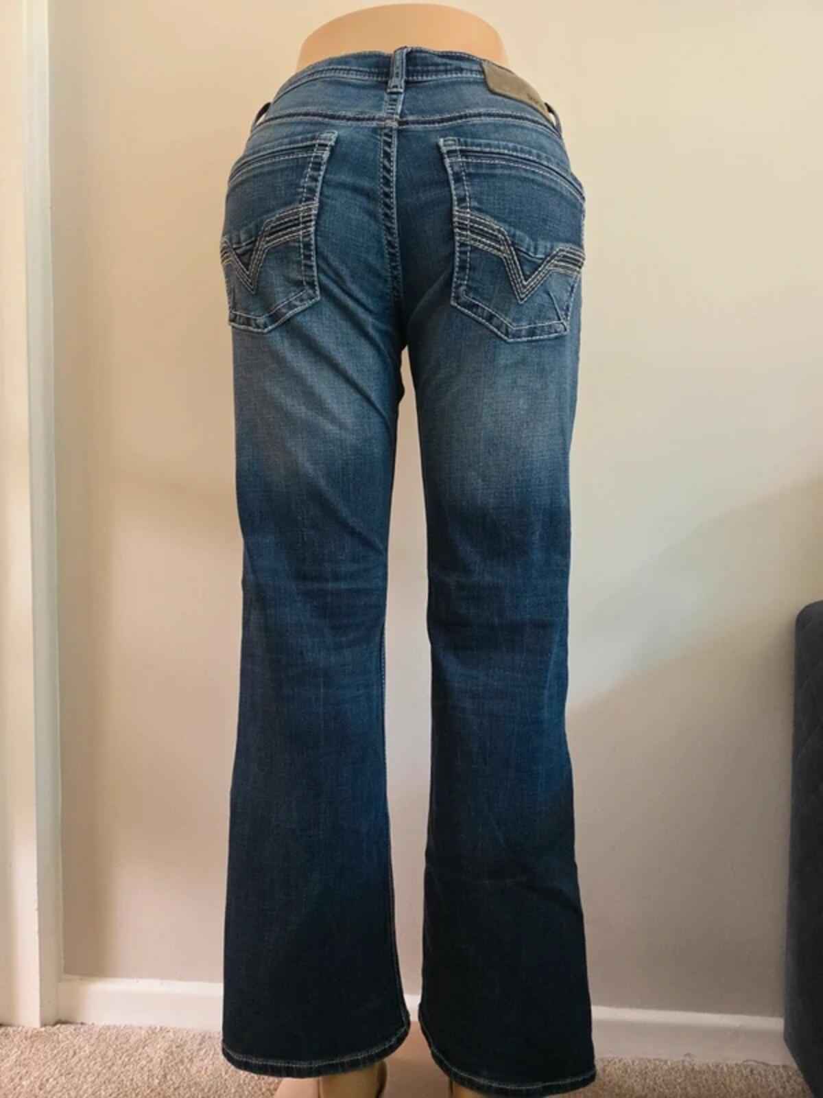BKE Vintage Y2K Aiden Mid Rise Bootcut Jeans UK Size 10 Petite