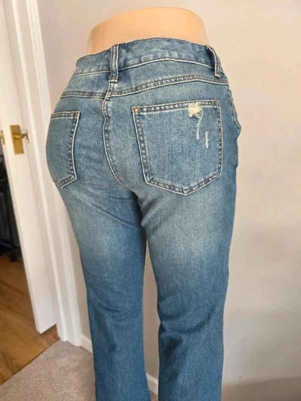 Vintage Y2K Jeanology Mid Rise Bootcut Jeans UK Size 10