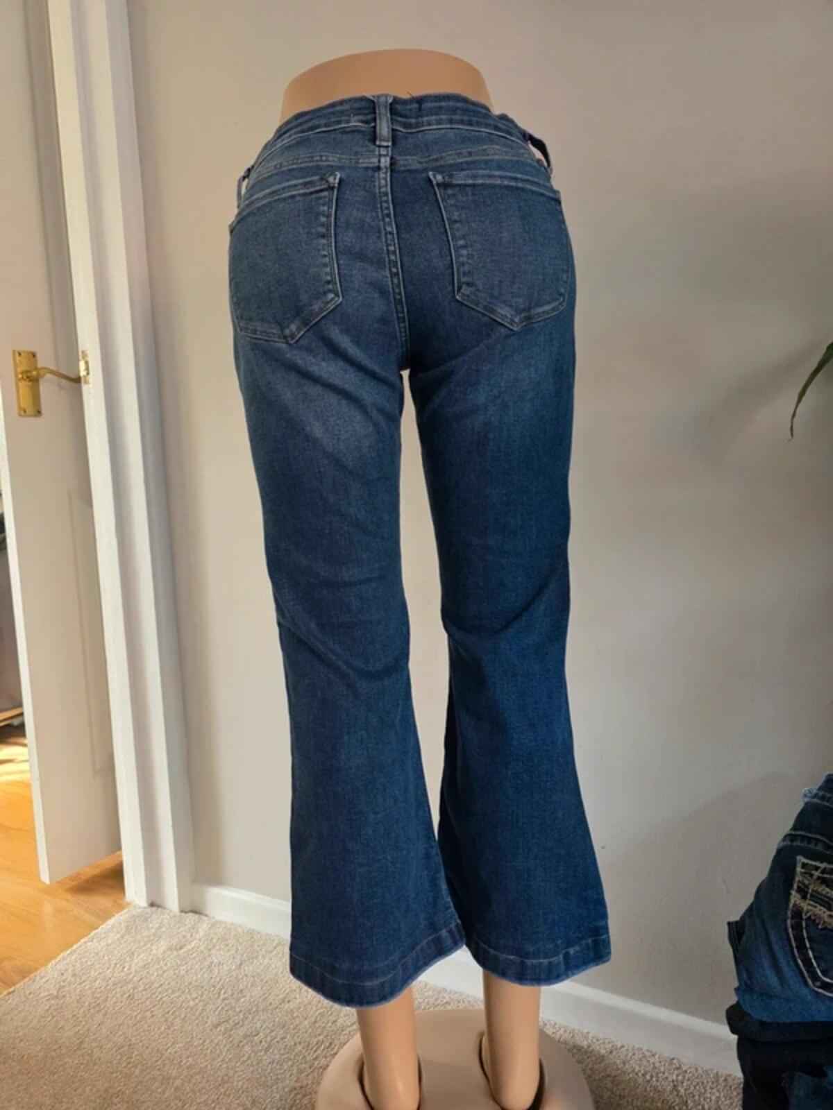 Vintage Y2K KanCan Mid Rise Bootcut Jeans UK Size 10 Petite