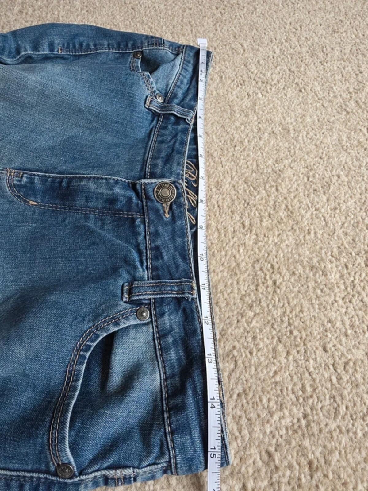Buffalo David Bitton Mid Rise Straight Vintage Y2K Jeans UK Size 10/12 Petite