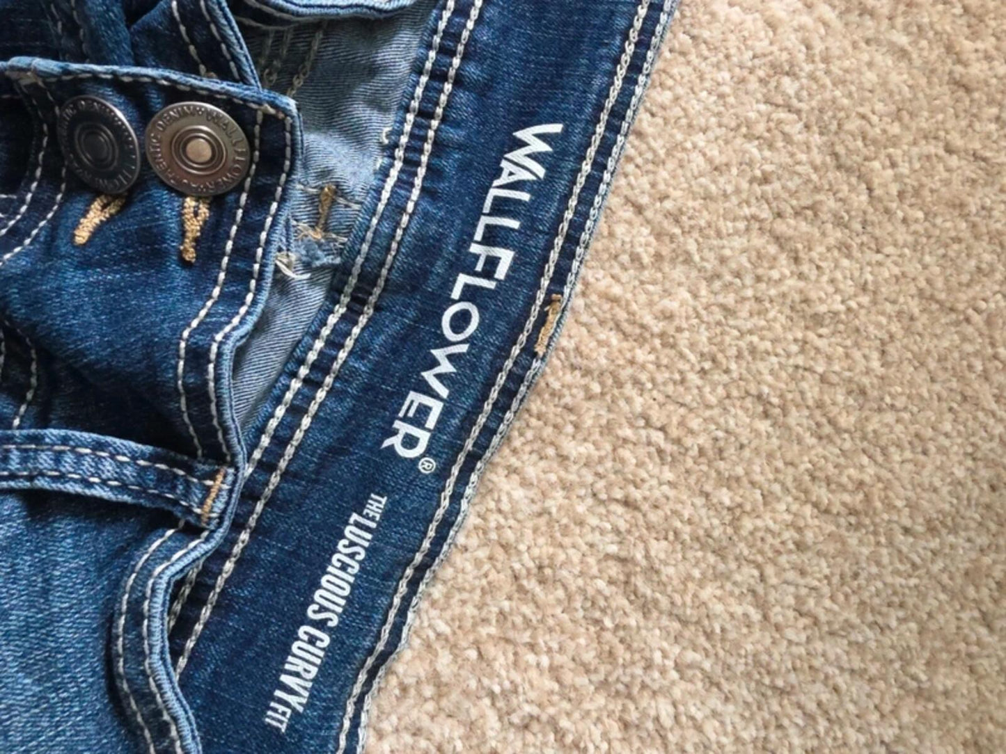 Wallflower Mid Rise Bootcut Vintage Y2K Jeans UK Size 10/12 Petite