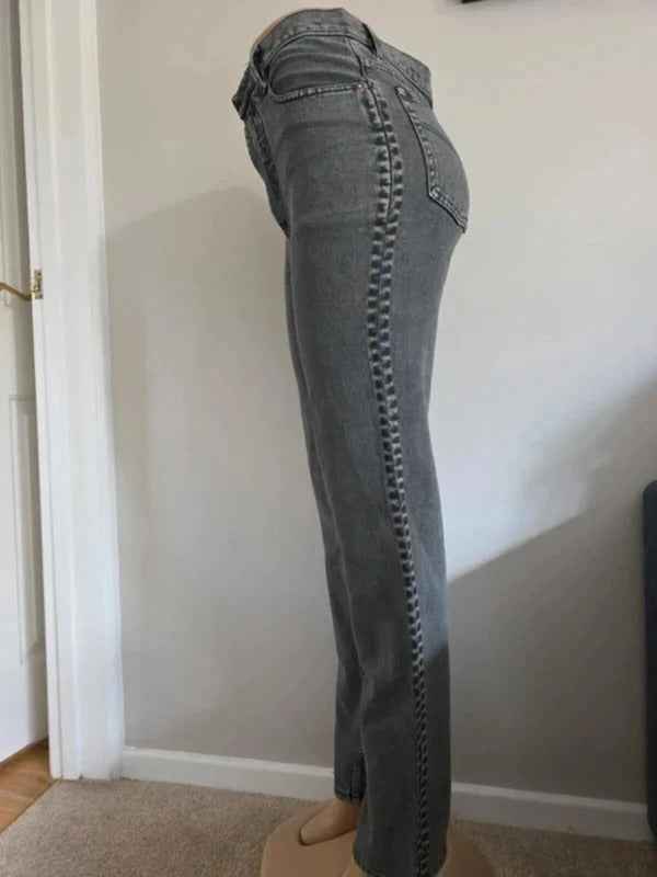 Vintage Y2K High Rise Straight Leg Jeans UK Size 8