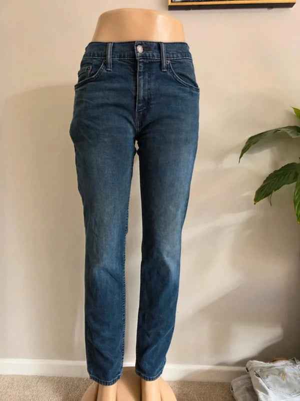 Vintage Y2K Levi’s Mid Rise Slim Straight Jeans UK Size 12