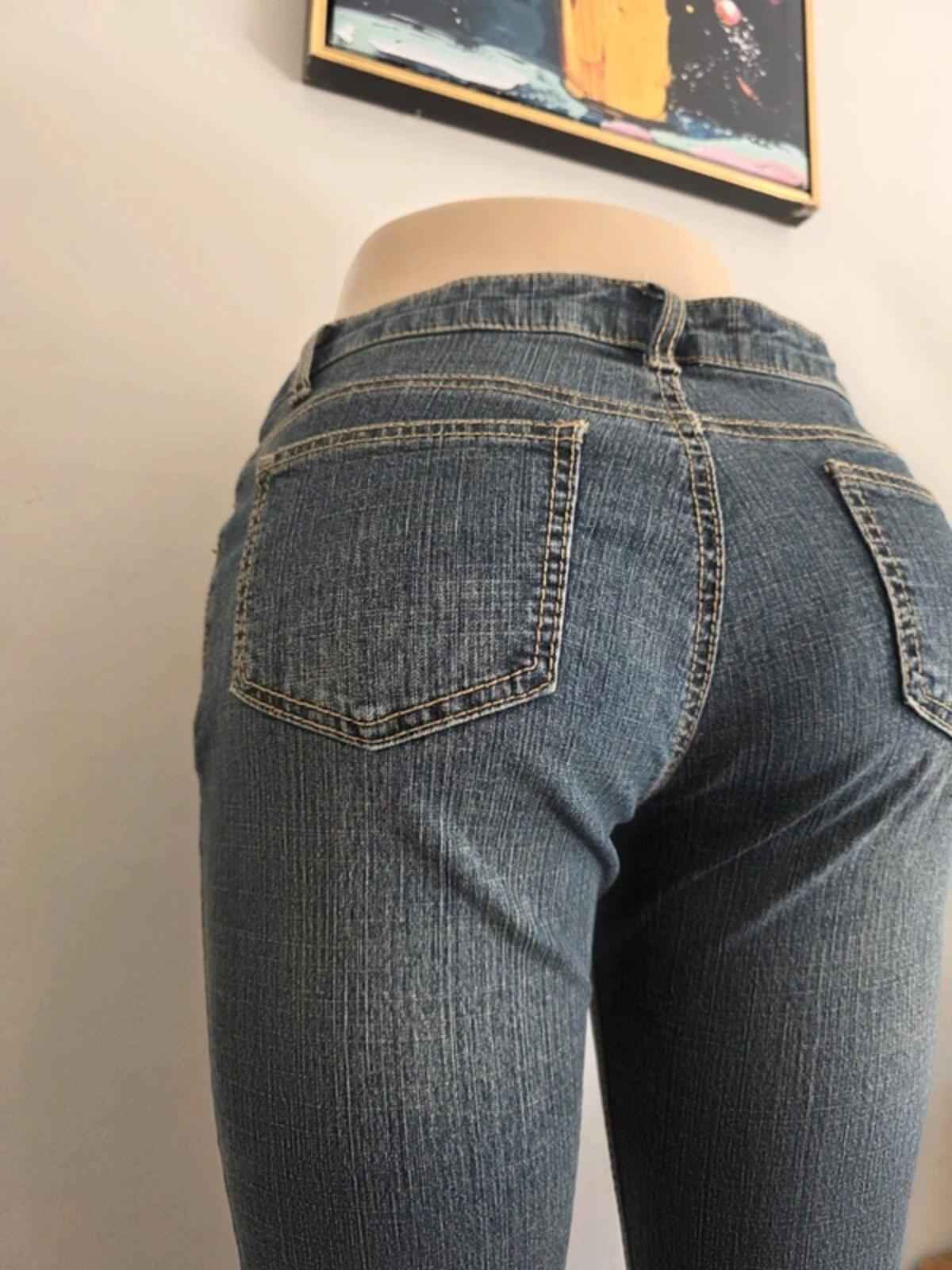 Vintage Y2K J Honey Mid Rise Cropped Jeans UK Size 10