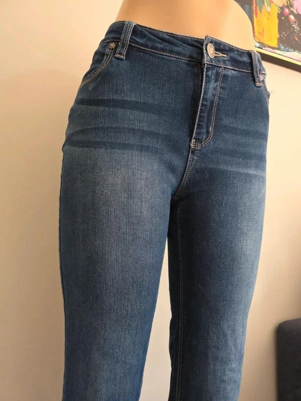Buffalo David Bitton Vintage Y2K Mid Rise Straight Jeans UK Size 10