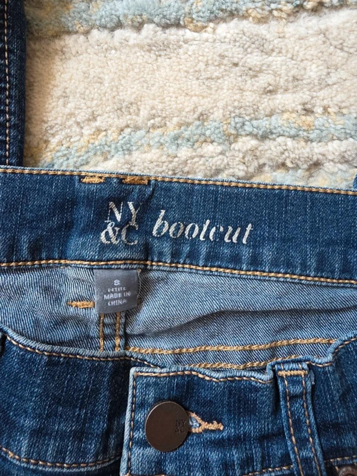 NY&C Vintage Y2K Mid Rise Bootcut Jeans UK Size 10 Petite