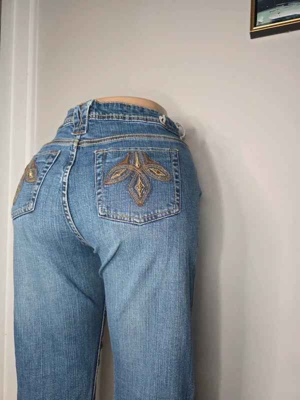 D. Jeans Mid Rise Bootcut Vintage Y2K Jeans UK Size 14
