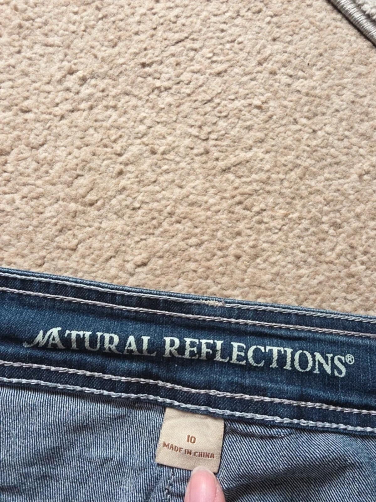 Natural Reflections Mid Rise Bootcut Vintage Y2K Jeans UK Size 12