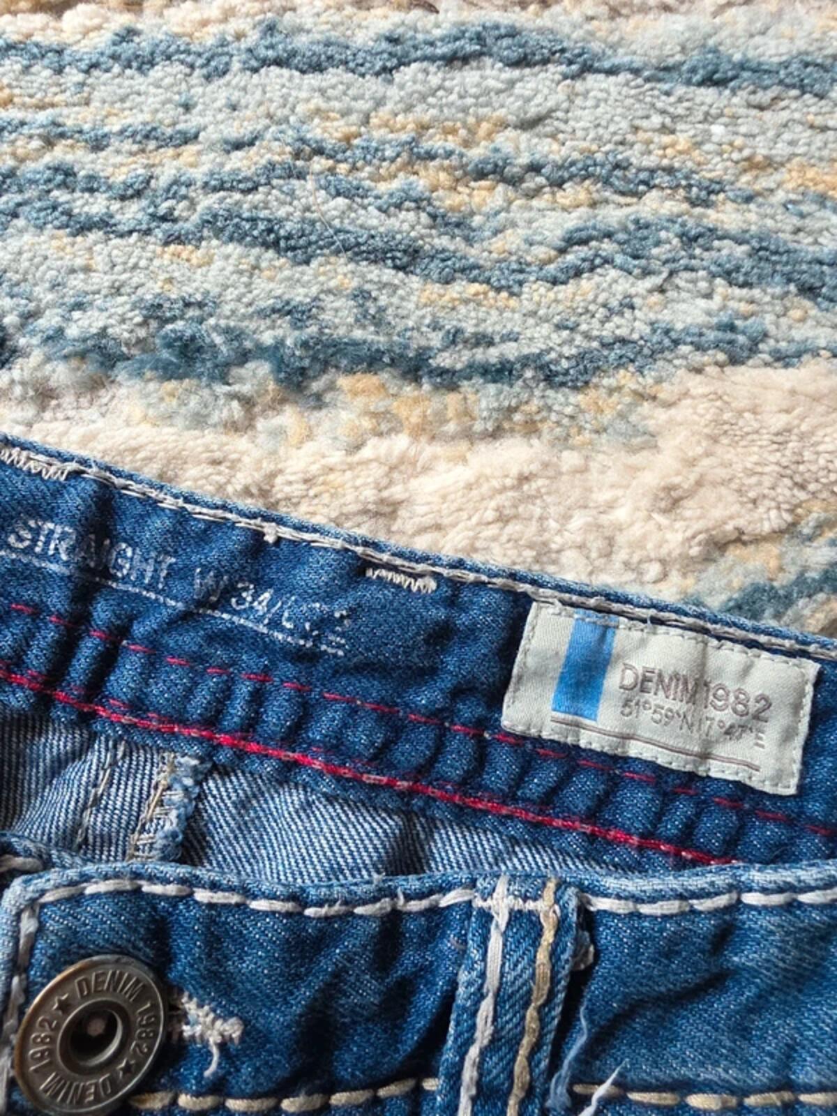 Denim 1982 Vintage Y2K High Rise Straight Leg Jeans UK Size 14 Petite