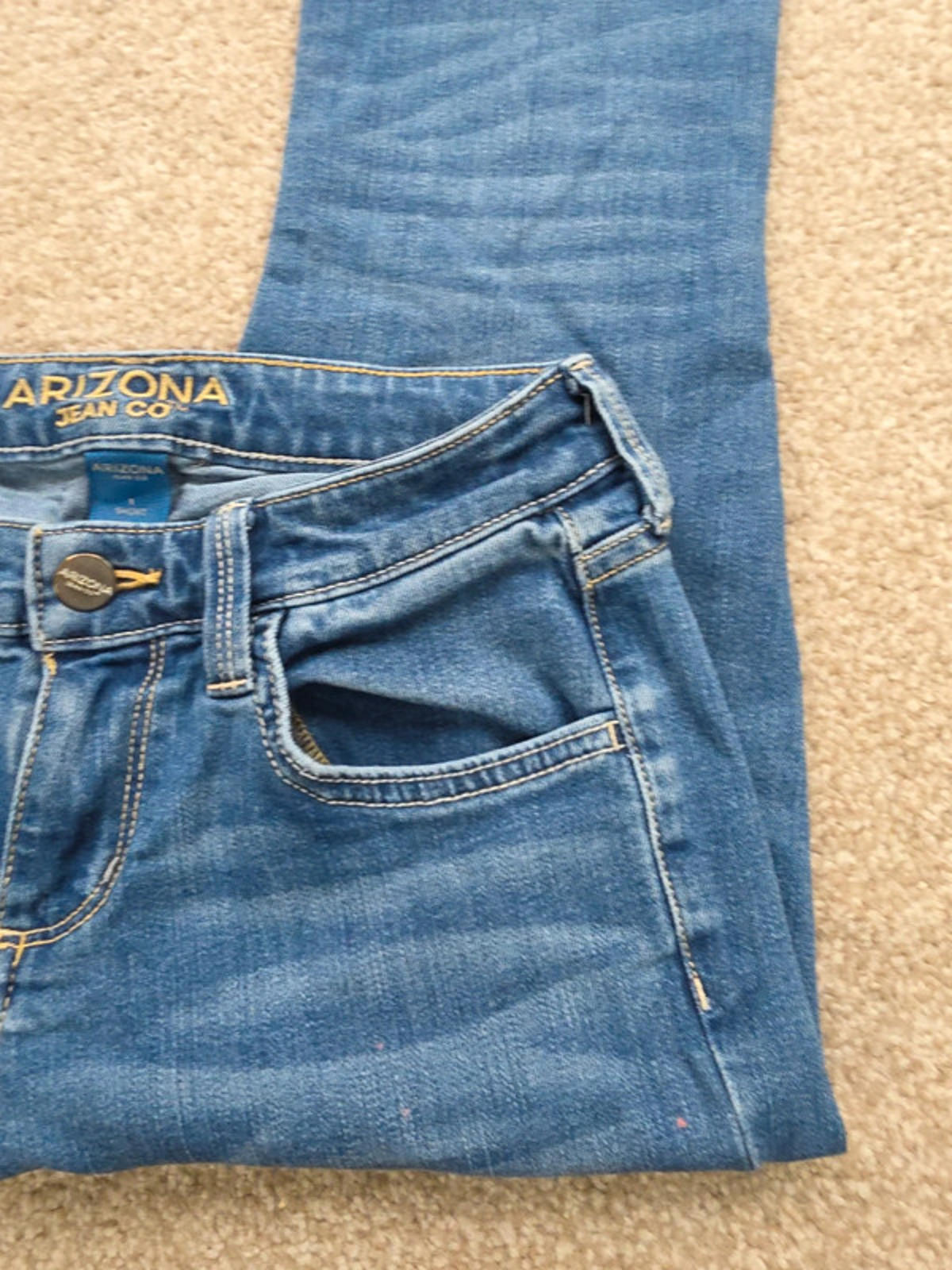 Vintage Y2K Arizona Jean Co Low Rise Bootcut Jeans UK Size 6 Petite