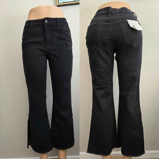 Flying Monkey Mid Rise Flared Vintage Y2K Jeans UK Size 8 Petite