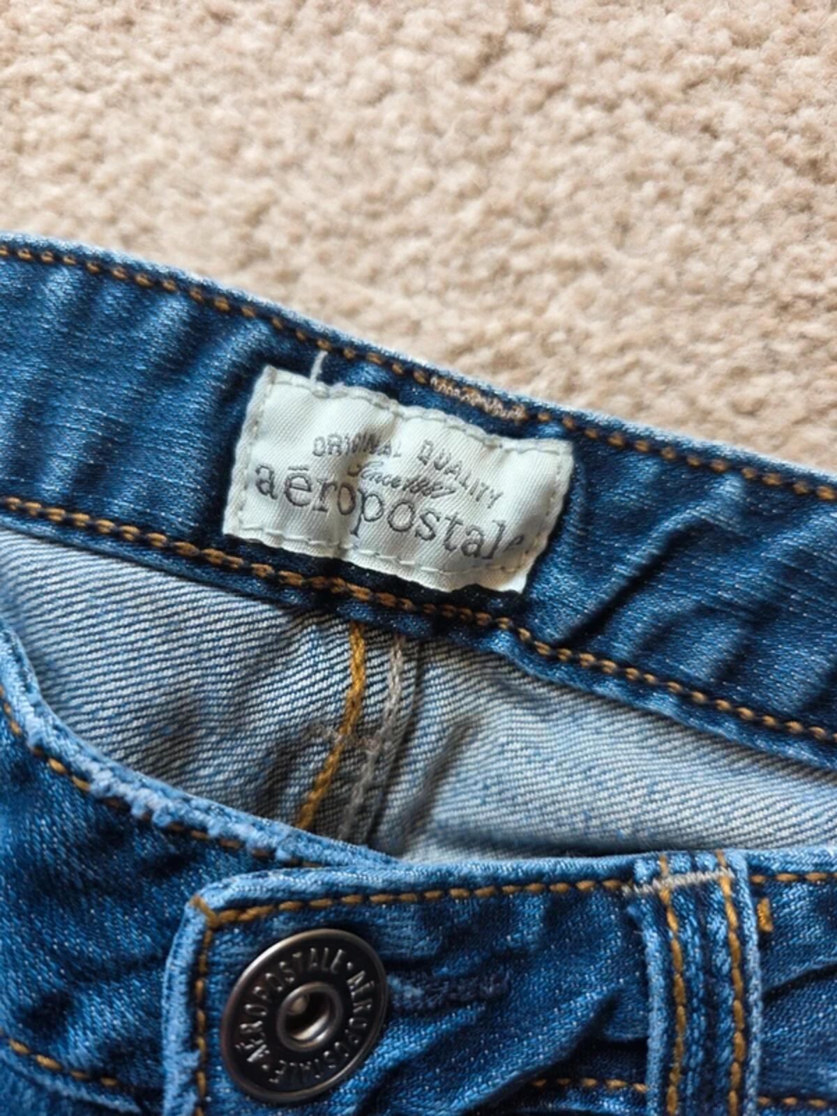 Vintage Y2K Aeropostale Ultra Low Rise Bootcut Jeans UK Size 4